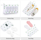 Mossio 9 Set Packing Cubes with Shoe Bag & Electronics Bag - Luggage Organizers Suitcase Travel Accessories