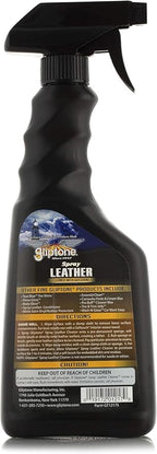 Gliptone Leather Cleaner Spray with Glycerine, pH Balanced, Safely Cleans and Restores, 17 fl oz