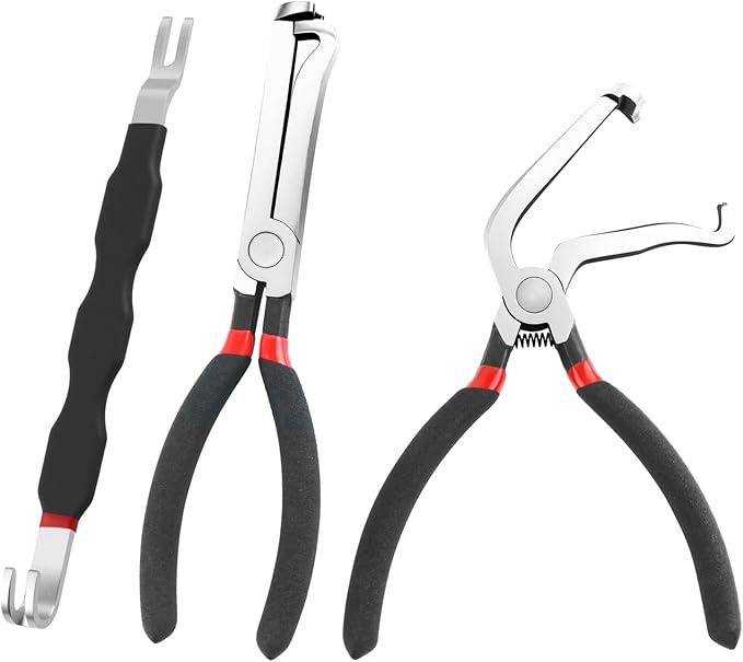 3PCS Electrical Disconnect Pliers for Cars,3 Type Multi-Purpose Electrical Connector Pliers Set Disconnects Connectors/Hose/S