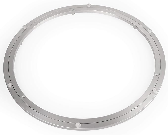 20 Inch Lazy Susan Aluminum Alloy Rotating Turntable Bearing, Non - Slip Metal Bearing Swivel Plate Hardware for Dining and W
