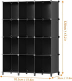 Closet Organizers and Storage, 12 Cube Storage Organizer, Portable Closet Organization Clothes Shelves for Kids, Closet, Bedr