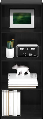 Furinno Luder Bookcase / Book / Storage, 4-Tier, Blackwood