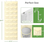 Unjumbly Baseball Hat Rack, 27 Pocket Over-The-Door Hat Organizer with Clear Deep Pockets to Display Baseball Caps Collection
