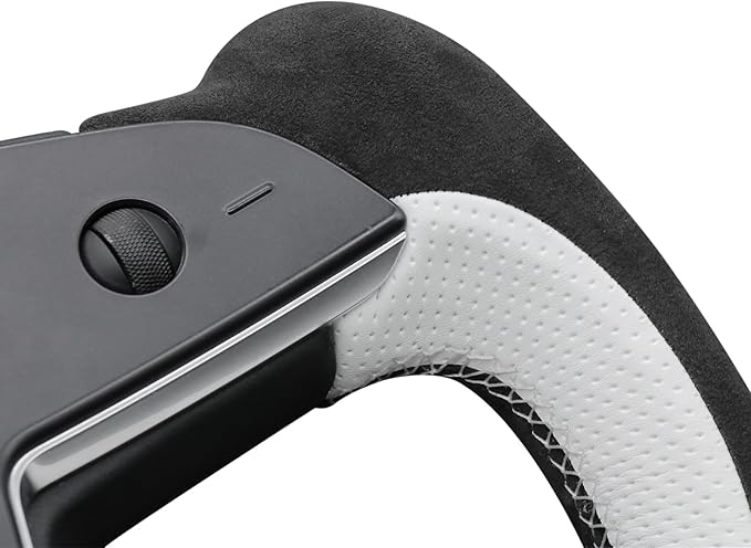 MEWANT Hand Stitched Tesla Model S Yoke Steering Wheel Cover Wrap for Tesla Model S 2021-2023 / Model X 2021-2023 Tesla Yoke Steering Wheel Accessories(3D Style)