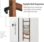 FUIN Wall Mounted 57in Wooden Blanket Ladder Living Room Decorative Farmhouse Quilt Display Holder Rustic Wood Towel Rack for