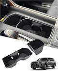 Cup Holder Inserts for Toyota Grand Highlander Accessories 2026 2025 2024, Non-Slip TPE Center Console Protector Organizer to Prevent Spills & Scratches for 2025 2026 Grand Highlander Hybrid