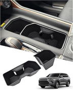 Cup Holder Inserts for Toyota Grand Highlander Accessories 2026 2025 2024, Non-Slip TPE Center Console Protector Organizer to Prevent Spills & Scratches for 2025 2026 Grand Highlander Hybrid