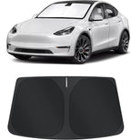 TINGLU Sun Shade for Tesla Model Y Model 3 2017-2025 2026(Fit 2025 2026 Model Y Juniper/2024 Model 3 Highland) Accessories Windshield Sun Shade Window Shade UV Rays Protection Sun Visor Cover