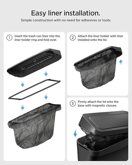 Spigen Door Pocket XL Car Trash Can [with Magnetic Lid] Waterproof Door Pocket Organizer 2025 2026 Tesla Model Y Juniper Premium & Performance Accessories - Driver Side Only