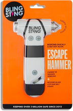 BLINGSTING Safety Hammer - Emergency Automotive Escape Tool with Window Breaker, Seat Belt Cutter & Adjustable Car Visor Stra