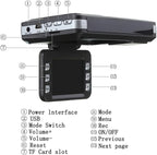 2.0'' Dash Cam,2 in 1 Car DVR Camera Dashboard Cam Voice Prompt Radar Detector 1080P Video Recorder Night Vision WDR G-Sensor,16gb