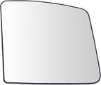 TRQ Driver Side Mirror Glass with Backing Plate For Factory Equipped & Aftermarket Mirrors Compatible with 2012-18 Nissan NV2