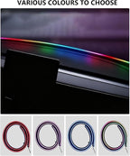 for Tesla LED Car Ambient Lighting Strip Model Y Juniper Model 3 Highland Accessories 2017-2026 Dashboard Windshield Interior LED Light Strip Waterproof Decoration Atmosphere Ambient Lighting