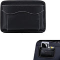 Car Seat Side Pocket Organizer, PU Leather Mini Auto Seat Storage Bag, Pen Phone Holder Tray Pouch Vehicle Seats Gap Filler, Universal Organize for Documents Registration Notepad