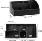 Luxspire Bathroom Counter Organizer, Toothbrush Holder for Bathroom 5 Slot, Large Bathroom Countertop Organizer Storage Marbl