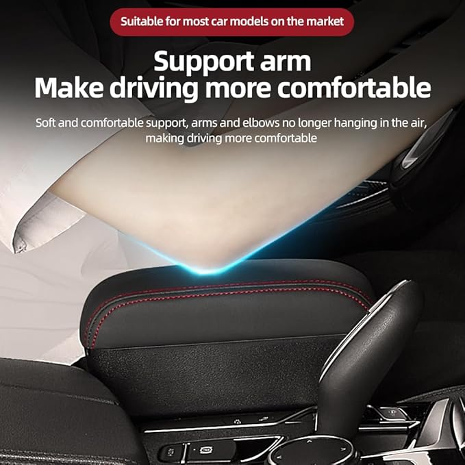JEYODA Car Armrest Box with Cup Holder Car Central Liftable Armres Storage Organizer Box Arm Rest，Car Seat Gap Filler Organiz
