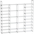WOWLIVE 4 Row 10 Tiers Extra Large Shoe Rack Big Tall Metal Shoe Shelf, Heavy Duty Organizer for Closet Entryway, Boot Rack S