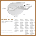 48 Pack Adhesive Hat Hooks for Wall, Super Strong Hat Rack for Baseball Caps, Hat Organizer Display for Home Decor, Hat Hange