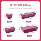 Kitchen Desk Drawer Organizers Storage for Office, Small Acrylic Vanity Trays Makeup for Drawer Bathroom Plastic Make up Orga