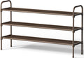 Kitsure Extra-Long Shoe Rack for Closet, Shoe Organizer for Front Door Entrance, Stackable Shoe Shelf, Detachable Closet Orga
