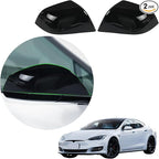 Side Mirror Cover for Tesla Car Exterior Accessories ABS Plastic Outside Cap (Pack of 2)(Model S 2016-2020 Gloss Black)