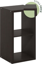 Furinno CUBICLE Book Shelf, 2-Cube Bookshelf, Extra Thick Frame Horizontally & Vertically Reversible Bookcase with Open Back,