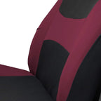FH Group Light & Breezy Cloth Car Seat Covers, 7 Seater Three Row Set- Airbag & Split Ready -Universal for Cars Trucks and SU