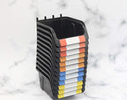 Colorstorm Pegboard Bins Kit 12 PACK Black Pegboard Parts Storage Tool Peg Borad Workbench Bins Organize Hardware,Attachments