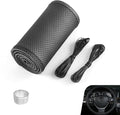 Car Steering Wheel Cover, DIY Hand-sewn Genuine Anti-slip Protector with Needle and Thread, Breathable Perforated Comfortable