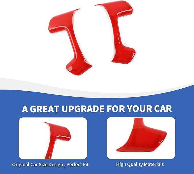 Red Steering Wheel Trim Cover Compatible with Chevy Silverado/Tahoe/Suburban/Avalanche/Escalade/GMC Yukon/GMC Sierra 2007-2013