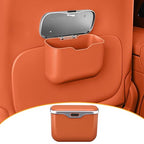 HOLDCY Car Trash Can, Waterproof Multi‑Functional Auto Trash Bin for Door/Console/Seat Back, Universal Vehicle Garbage Can for Car/Truck/SUV Drivers (Orange)