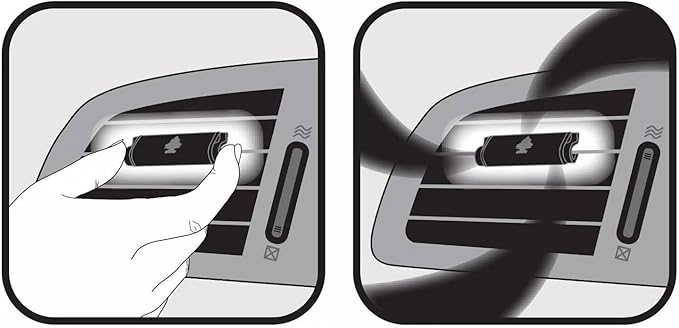 LITTLE TREES Car Air Freshener | Vent Wrap Provides Long-Lasting Scent, Slip on Vent Blade | Black Ice, 4 Packs (4 Count)