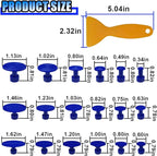 25PCS Car Dent Puller Kit, Car Body Dent Repair Tools, Paintless Dent Lifter Repair Tool Puller with 18 Tabs, Auto Dent Remov