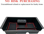 JOJOMARK Center Console Tray Organizer Compatible with 2014-2018 GMC Sierra Accessories, (2015-2020) Yukon/Chevy Tahoe Silverado Suburban, Armrest Storage Box Replaces 22817343 (Red)
