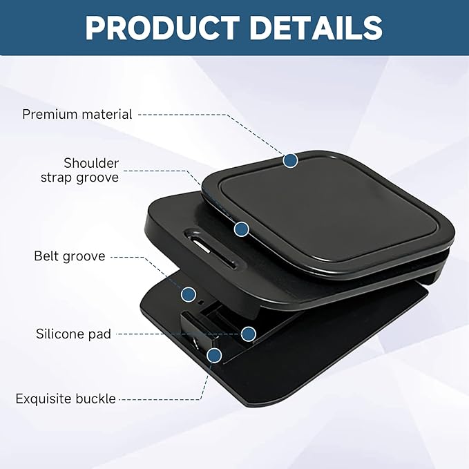Seat Belt Clips, 2.9" Width Adjustable Anti - Slip Car Clips Shoulder Limiter Adjuster for Adults Car Sedans SUV RV MPV Seat, Comfort & Safety Accessory for Car (4 Pack)