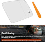 Passenger Side Heated Mirror Glass Fit for Mercedes Benz G550 W463 GLE350 W166 GLE GL450 X164 ML350 W166 GLS450 X166 GLS Class 2010-2019, with Blind Spot