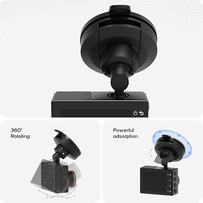 TUSITA Mini Suction Cup Mount Compatible with Garmin Dash Cam 45 46 47 55 56 57 65W 66W 67W,Speak Plus
