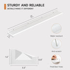 Floating Picture Ledge Shelves for Wall Set of 2, 55 Inches Picture Shelf with Ledge, Nursery Book Shelf for Toys Storage Kid