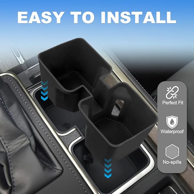 Cup Holder Insert Compatible with 2024 2025 Lexus GX550 Oversized Center Console Cup Holder Coaster Protector Noise Free Cuph