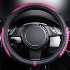 Flying Banner car Steering Wheel Cover Gel Massage Velvet Cool Warm Universal Size 15 inches SUV Truck Anti Slip Odorless Sum
