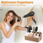 GFWARE Hair Tool Organizer - Bathroom Vanity Organizers and Storage, Hair Styling Accessories Hot Tools Organizer Hair Dryer,