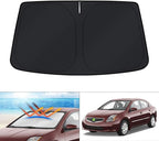 KUST Windshield Sun Shade for Nissan Sentra 2007-2012 Accessories Custom Fit Sunshade Foldable Window Sun Visor Protector Blocks UV Rays Keep Your Car Cooler
