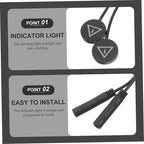 GALPADA Blind Spot Monitoring Blind Spot Mirror Light Indicators Blind Spot Kit Cars Blind Spot Light Indicators Cable Plasti