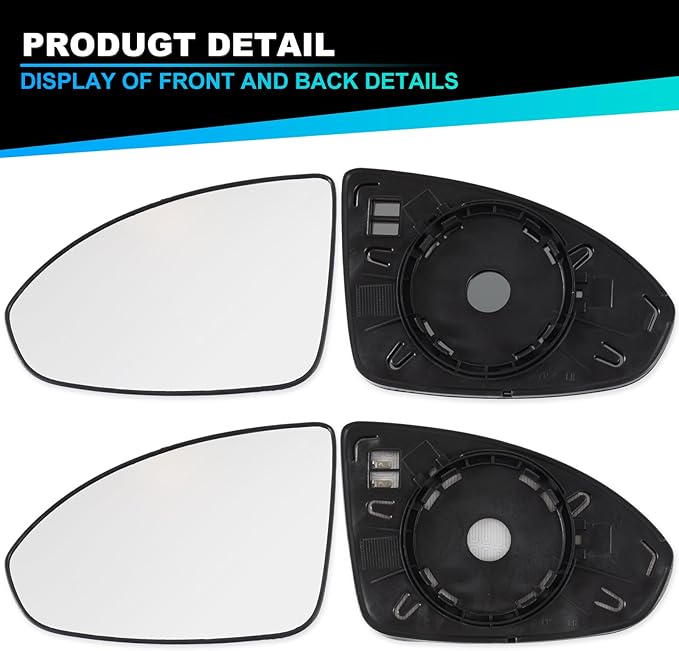 Door Rearview Mirror Lens Heated Rearview Mirror Glass Reflector Convex Glass For Chevy Cruze 2011-2016 95215098 ‎GM1324128 R