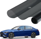 Car Window Tint Film, Protection Privacy Sun Shade Roll, Car Side & Rear Windows Tint Film, Heat UV Blocking,Scratch Resistant, with Installation Tool