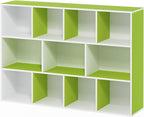 Furinno LUDER Book Shelf, 11-Cube Bookshelf, Reversible Bookcase, 9.4 x 29.1 x 41.7, Easy Assembly, for Living Room, Bedroom,