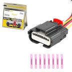 8-Way/Pin Blind Spot Detection Sensor Electrical Connector Socket Repair Wiring Harness Auto Waterproof Plug Pigtail for Chev