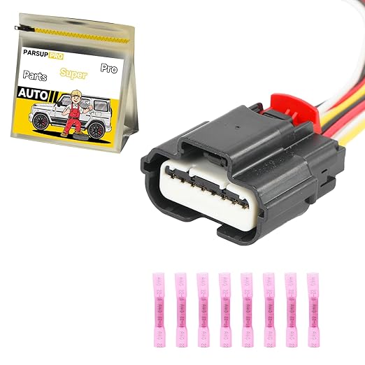 8-Way/Pin Blind Spot Detection Sensor Electrical Connector Socket Repair Wiring Harness Auto Waterproof Plug Pigtail for Chev