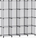 HOMIDEC Closet Organizers and Storage, 16 Cube Storage Organizer, Portable Closet Organizer Cubes Shelves for Clothes, Bedroo