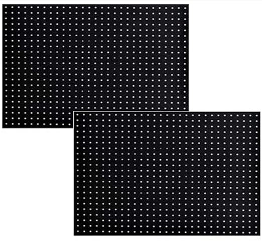 WallPeg Made in USA Pegboard Panels Garage Organization - Wall Storage Kit (PB-2 B) (2) ea - 24" x 16" Peg Board Tool Organiz